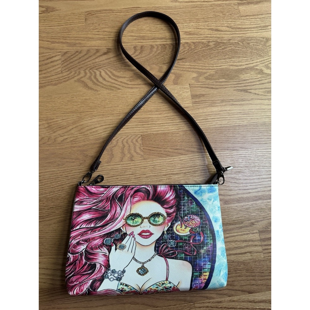 Bejeweled Fun Girl Purse Shoulder Crossbody Bag Sequins Colorful NEW